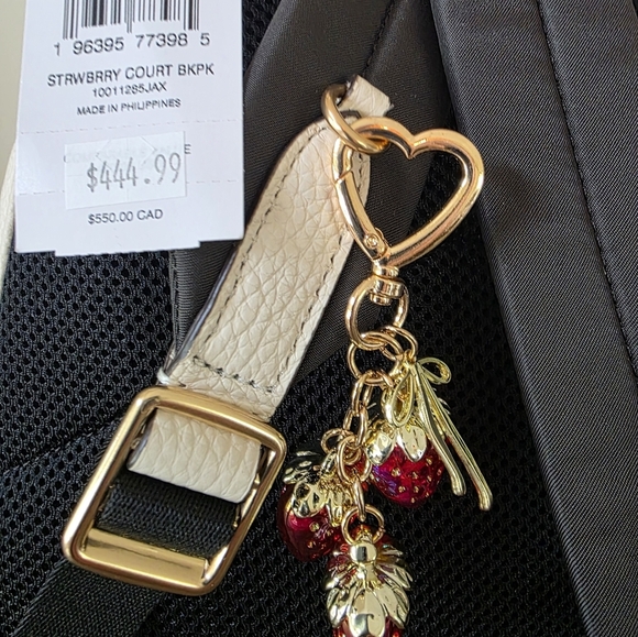 NWT Coach Court Backpack In Signature Canvas Strawberry Print - Picture 15 of 16